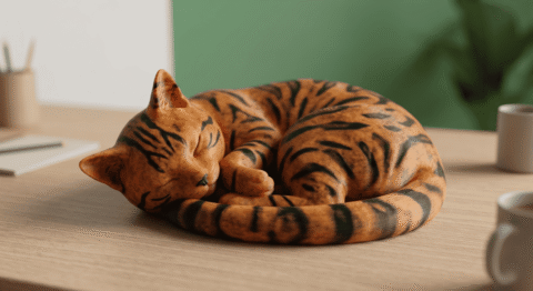 The Slumbering Cats Series: #5 4 painted