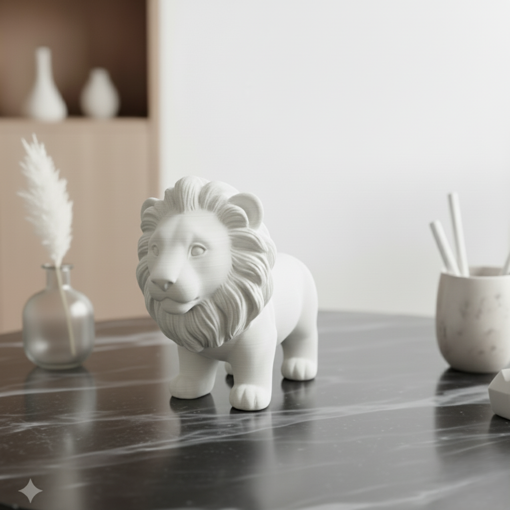 Lion Desk Organizer STL 3D Print Model 5 s5 1