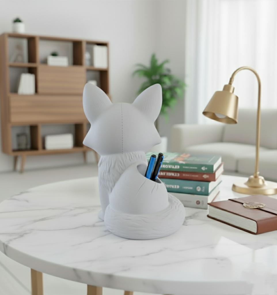 Fox Desk Organizer STL 3D Print Model 1 ss1