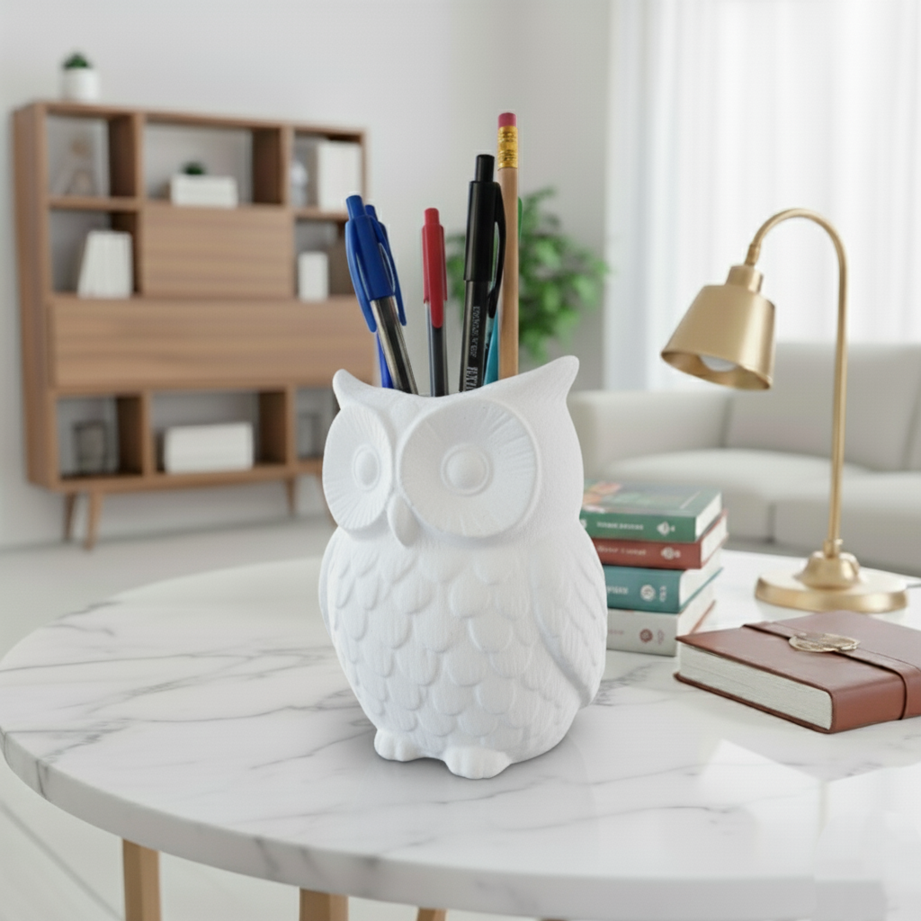 Owl Desk Organizer STL 3D Print Model 2 ss2 1