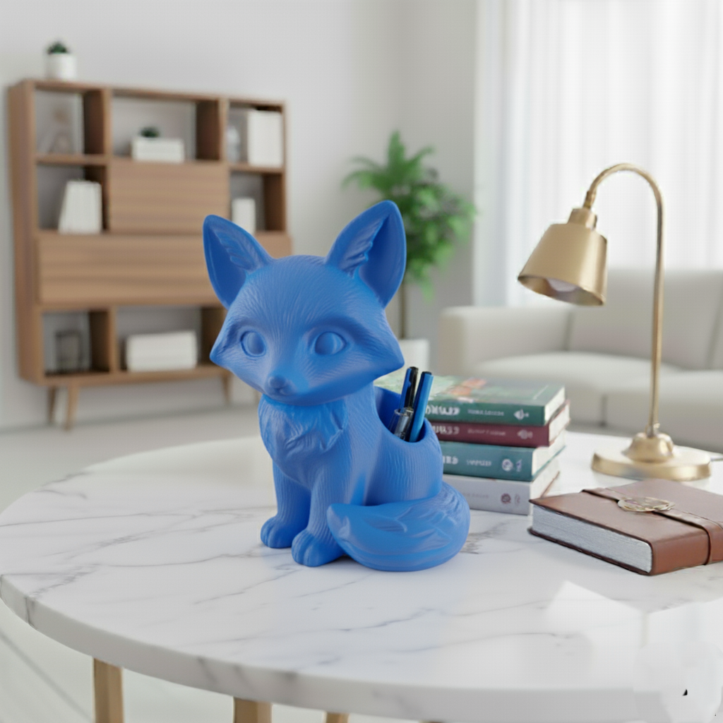 Fox Desk Organizer STL 3D Print Model 2 ss2