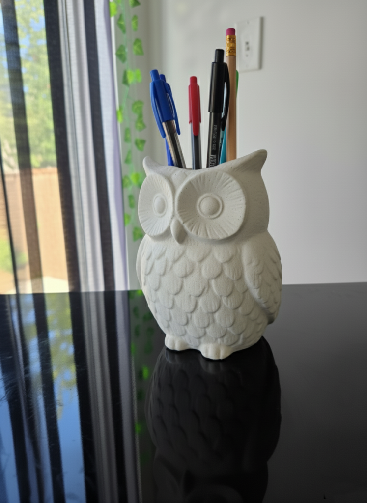 Owl Desk Organizer STL 3D Print Model 3 ss3 1