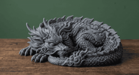 Asiatic Dormant Dragon Series: #1 8 uncolored 1