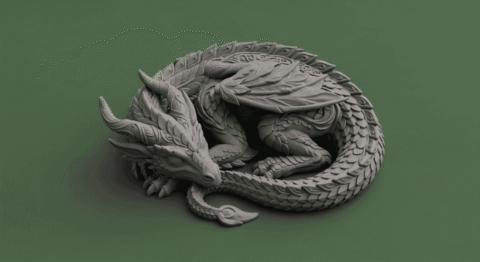 The Slumbering Dungeon Dragons Series: #8 7 uncolored 40