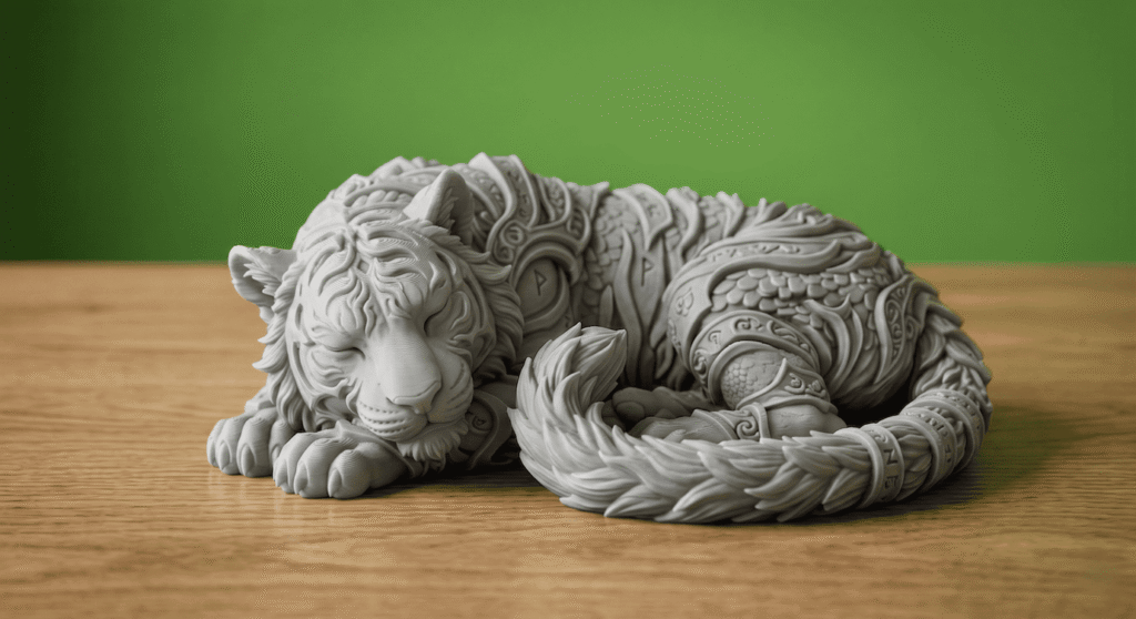 The benevolent Sleeping Tiger Series: #3 1 uncolored 95