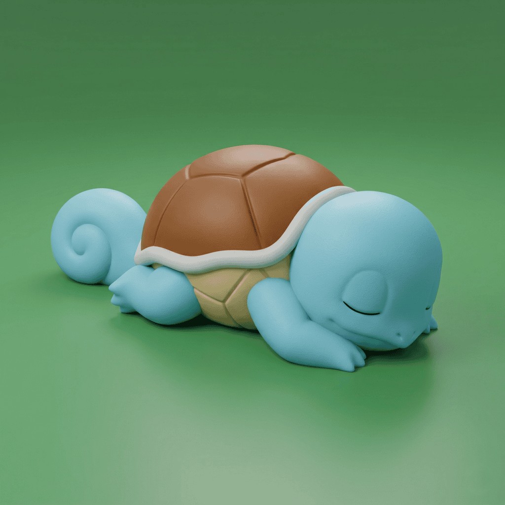 The Squirtle Sleeping Desk Series: #3 1 colored 11