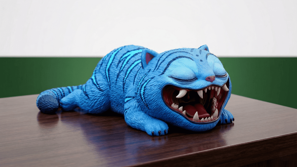 The Derpy Tiger Sleeping Desk Series: #1 2 colored 14