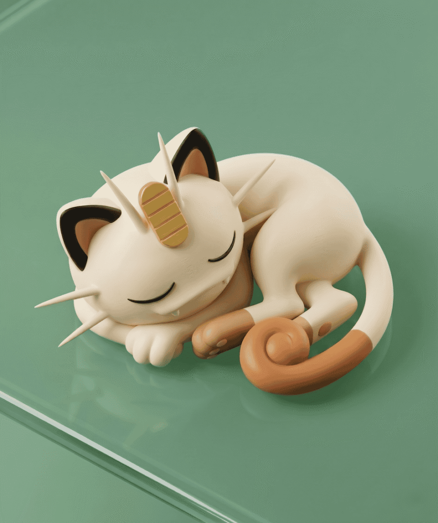 The Meowth Sleeping Desk Series: #2 1 colored 16