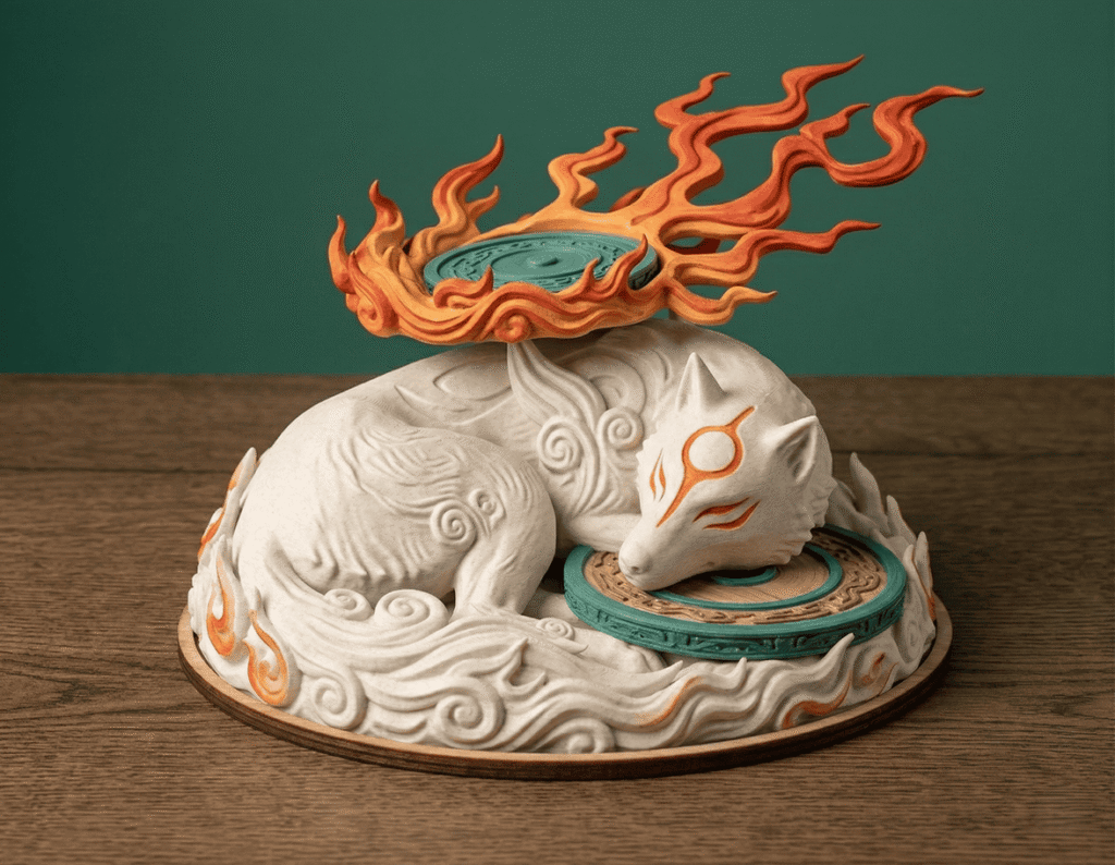 The Okami Sleeping Desk Series: #1 1 colored 17