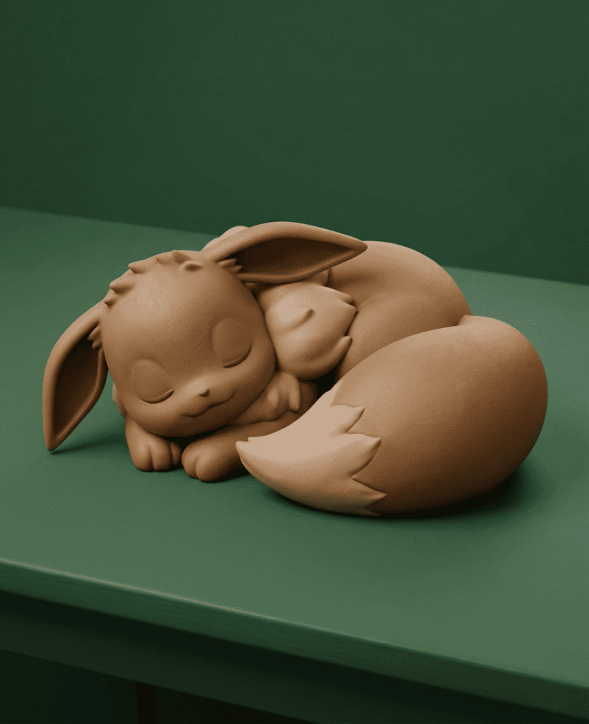 The Eevee Sleeping Desk Series: #1 1 colored 2