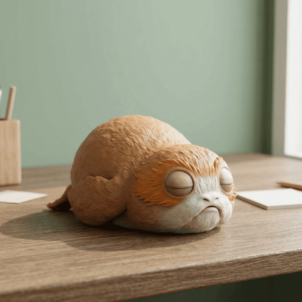 The Porg Sleeping Desk Series: #3 1 colored 24