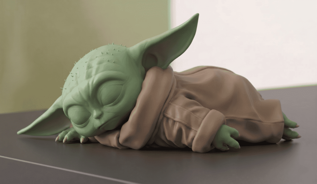 The Grogu Sleeping Desk Series: #2 1 colored 28