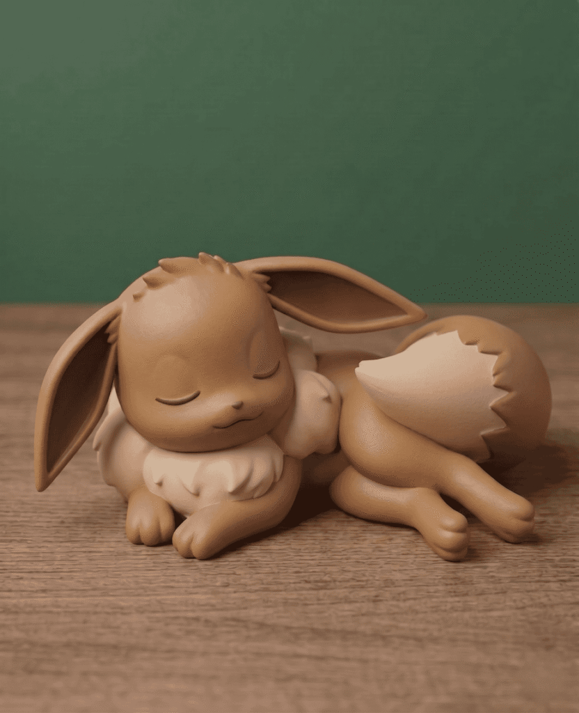 The Eevee Sleeping Desk Series: #2 1 colored 3