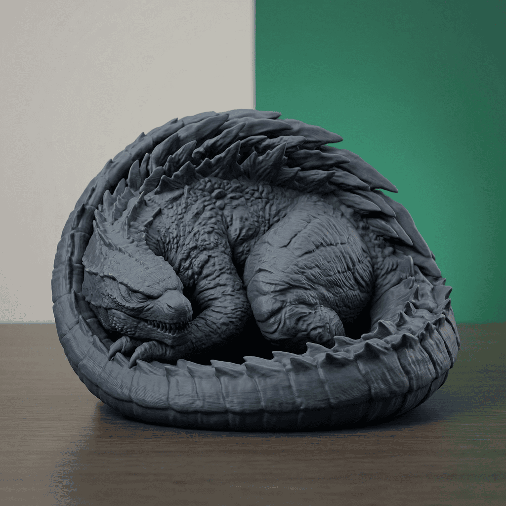 The Godzilla Sleeping Desk Series: #2 2 colored 33