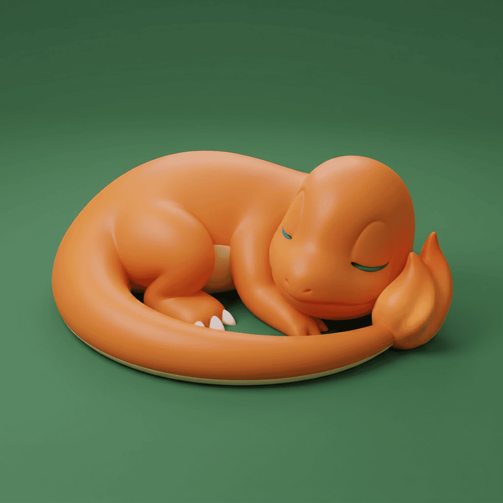 The Charmander Sleeping Desk Series: #2 1 colored 8