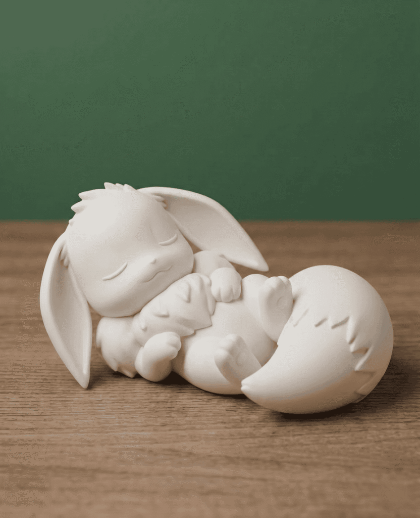 The Eevee Sleeping Desk Series: #3 2 colored2 1