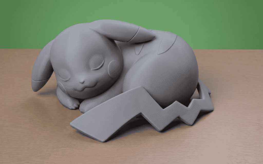 The Pikachu Sleeping Desk Series: #2 2 uncolored 1