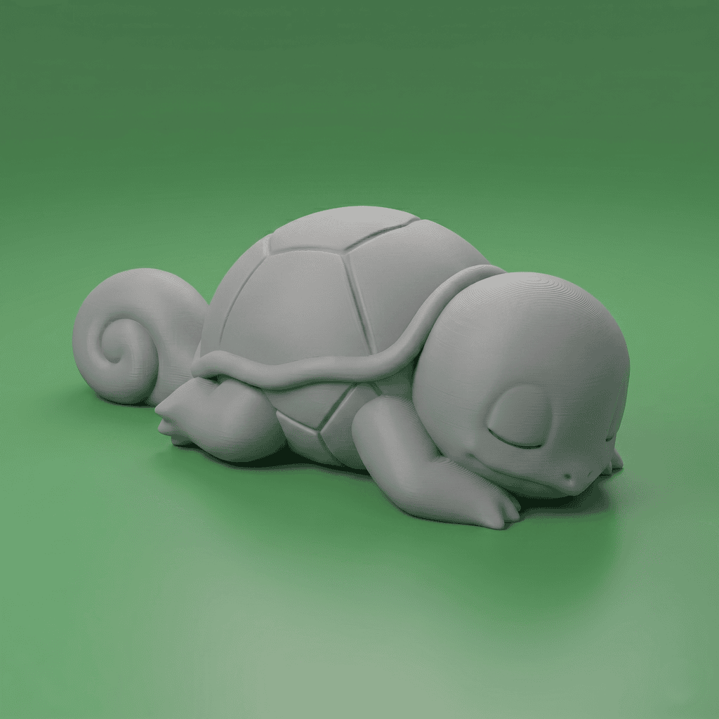 The Squirtle Sleeping Desk Series: #3 2 uncolored 11