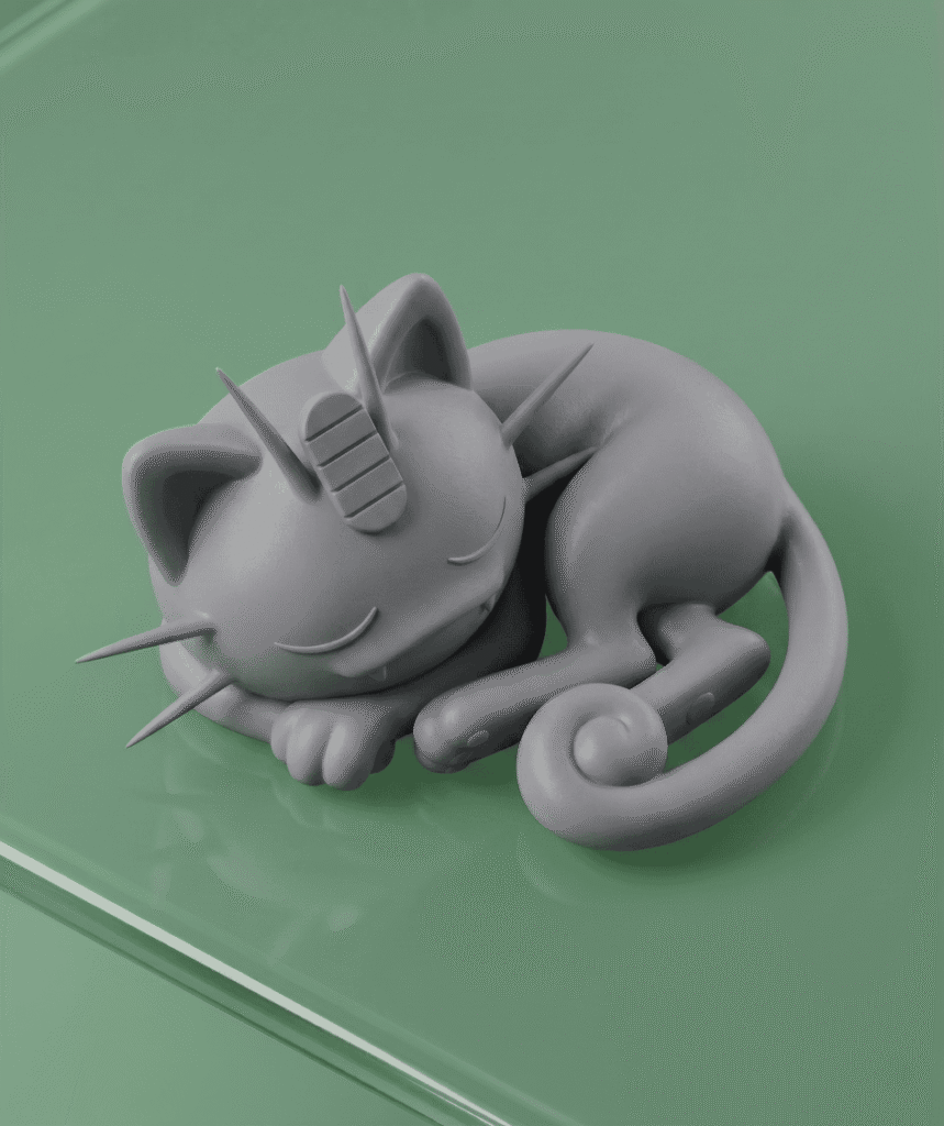 The Meowth Sleeping Desk Series: #2 2 uncolored 16