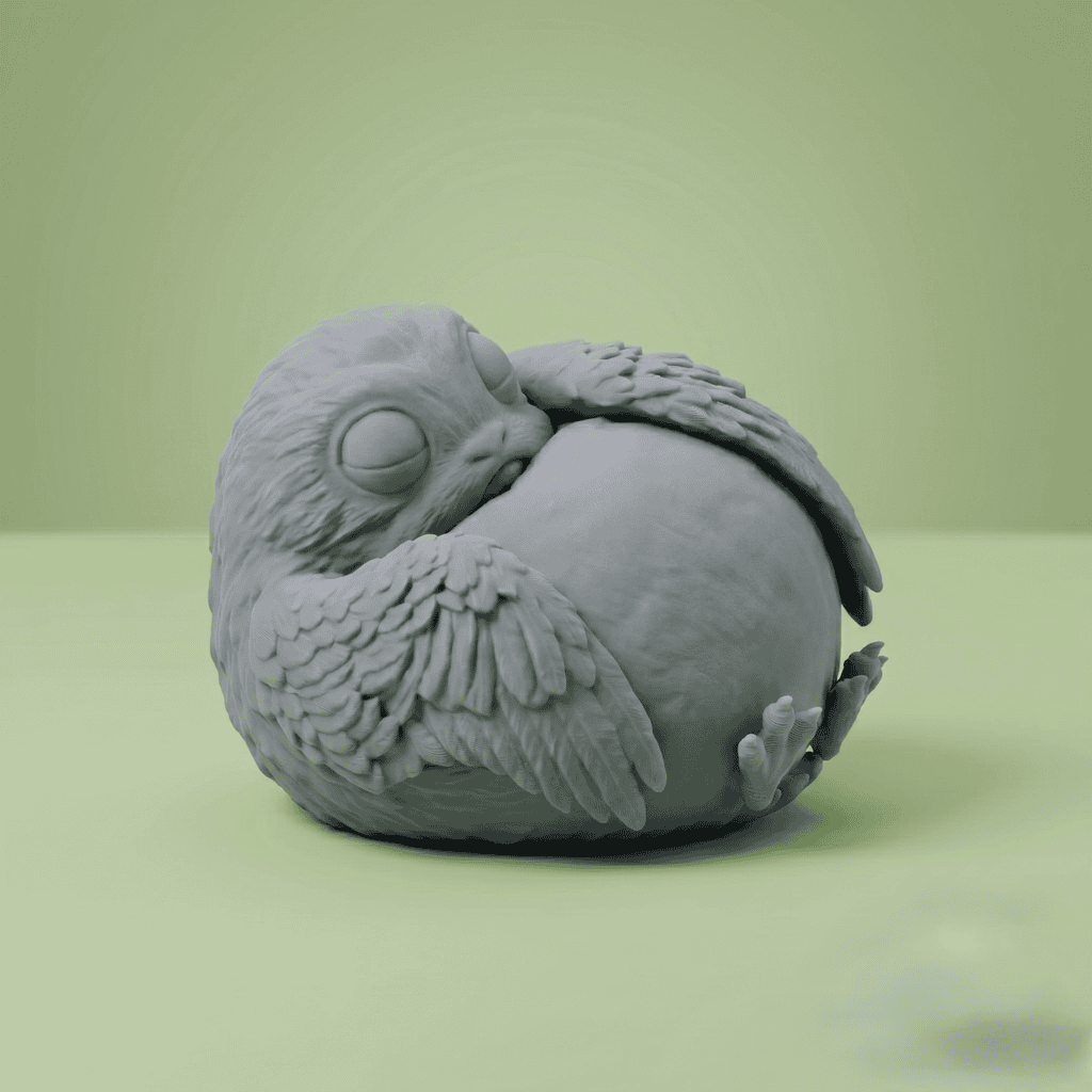 The Porg Sleeping Desk Series: #2 2 uncolored 23