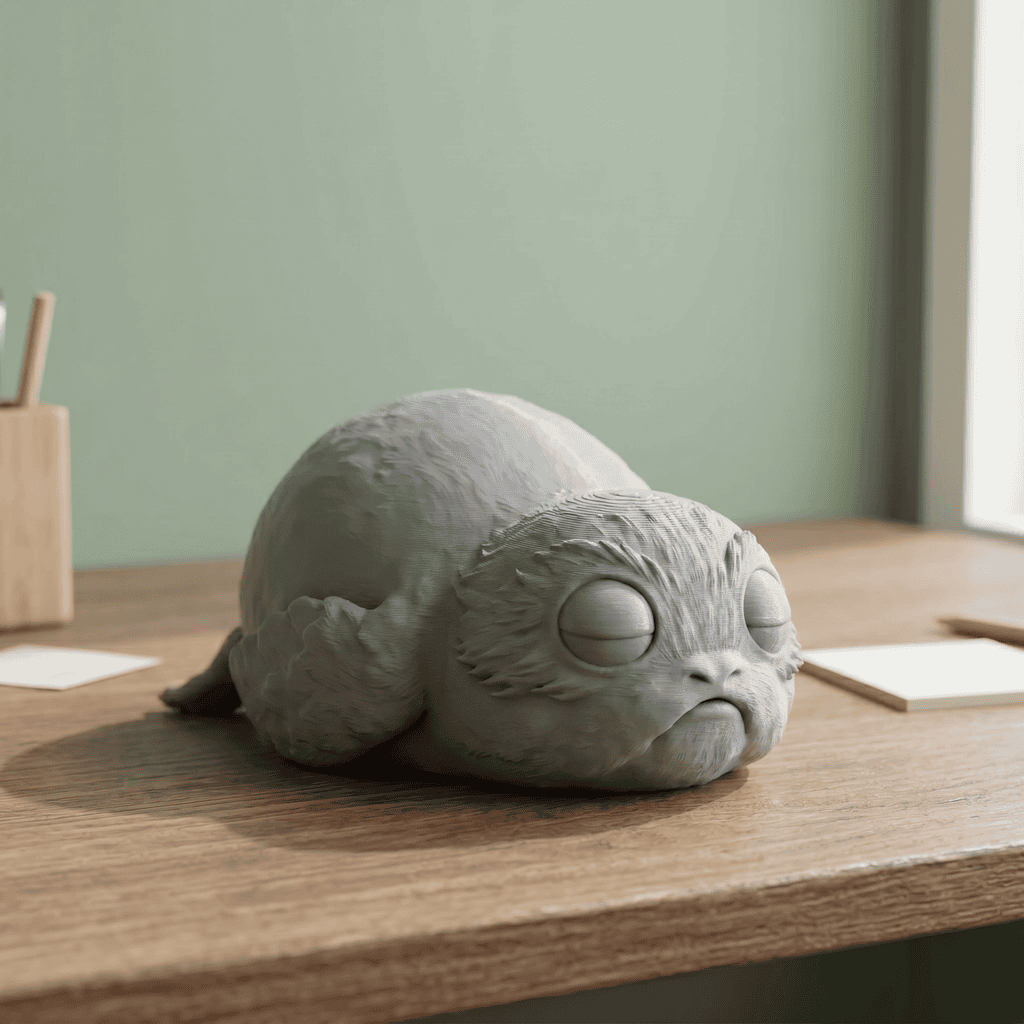 The Porg Sleeping Desk Series: #3 2 uncolored 24