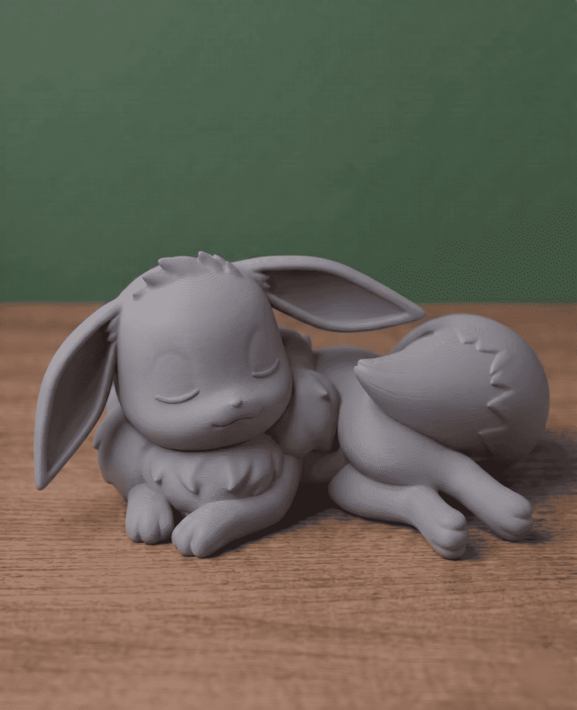 The Eevee Sleeping Desk Series: #2 2 uncolored 3