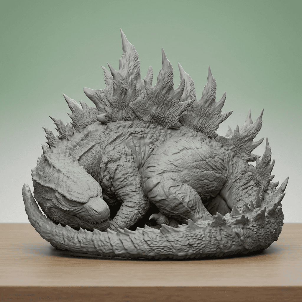 The Godzilla Sleeping Desk Series: #1 1 uncolored 33