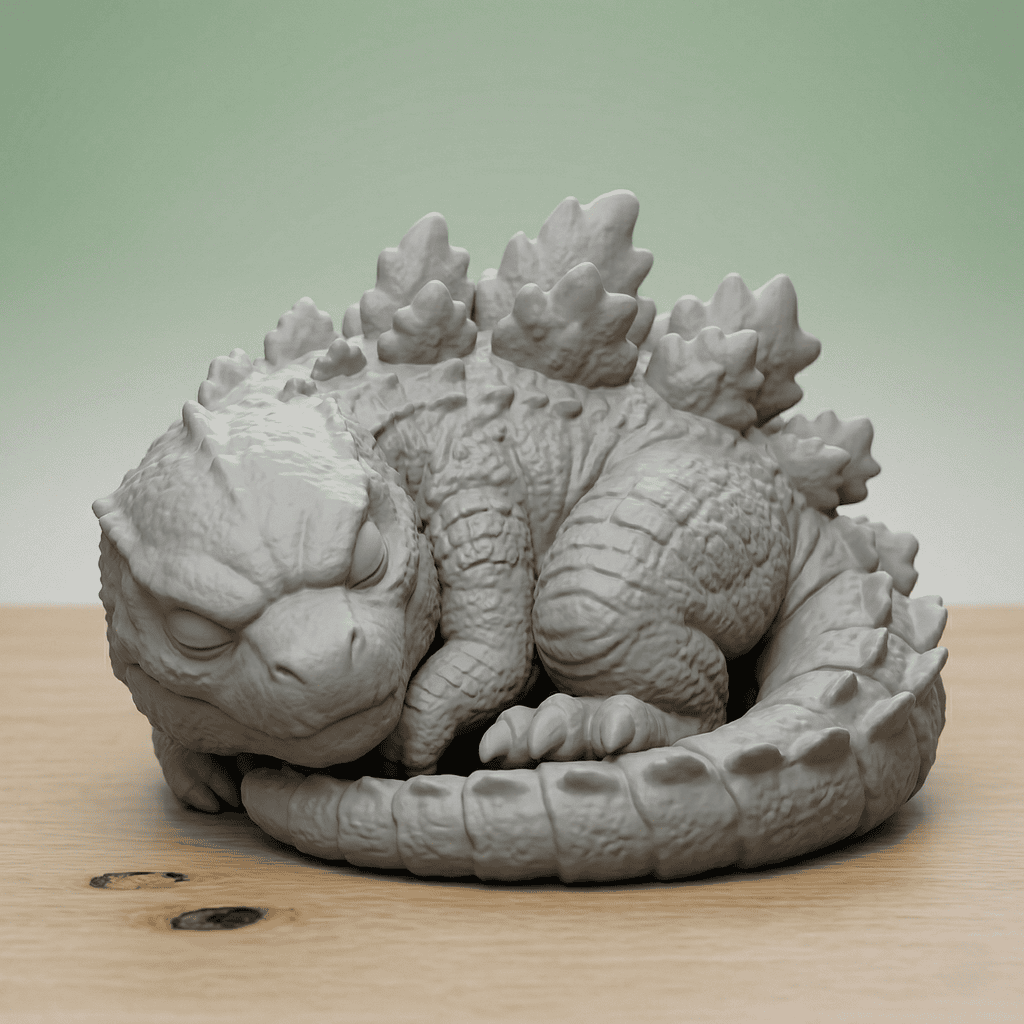 The Godzilla Sleeping Desk Series: #3 1 uncolored 35