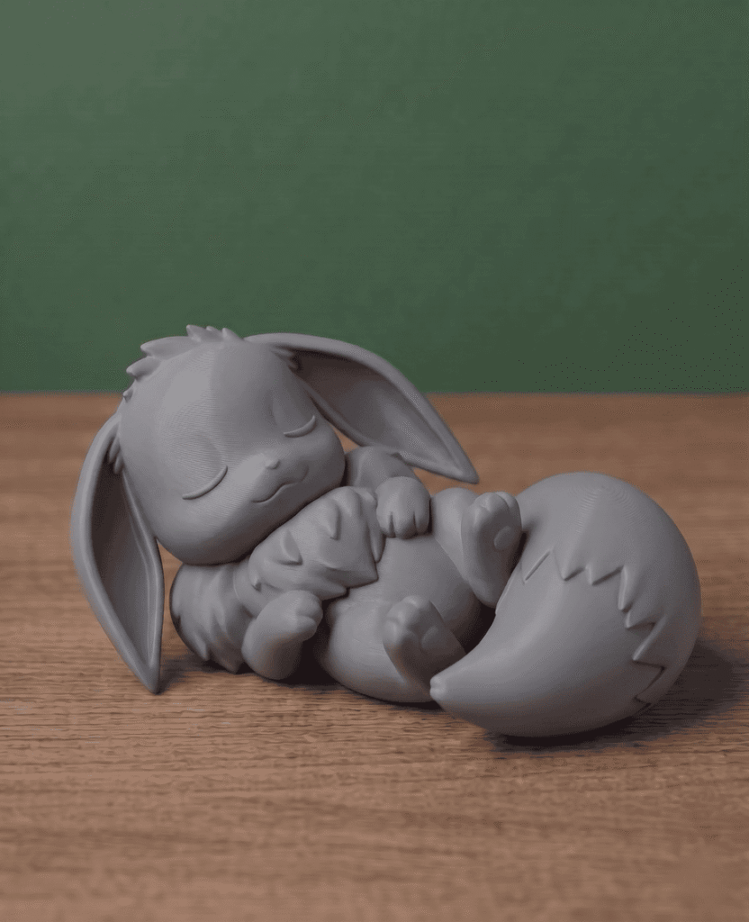 The Eevee Sleeping Desk Series: #3 3 uncolored 4