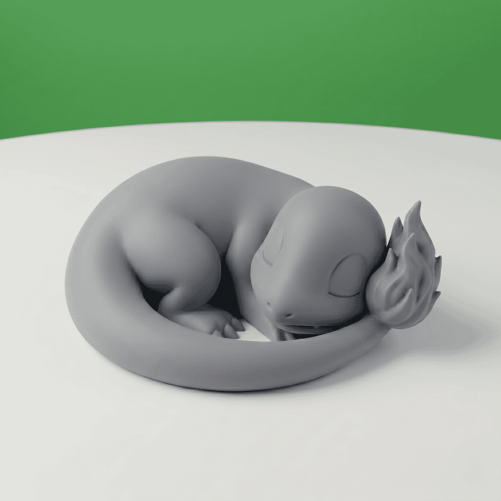 The Charmander Sleeping Desk Series: #1 2 uncolored 7
