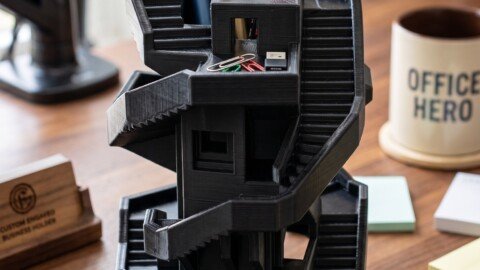 The Escher Caddy Tower Desk Organizer