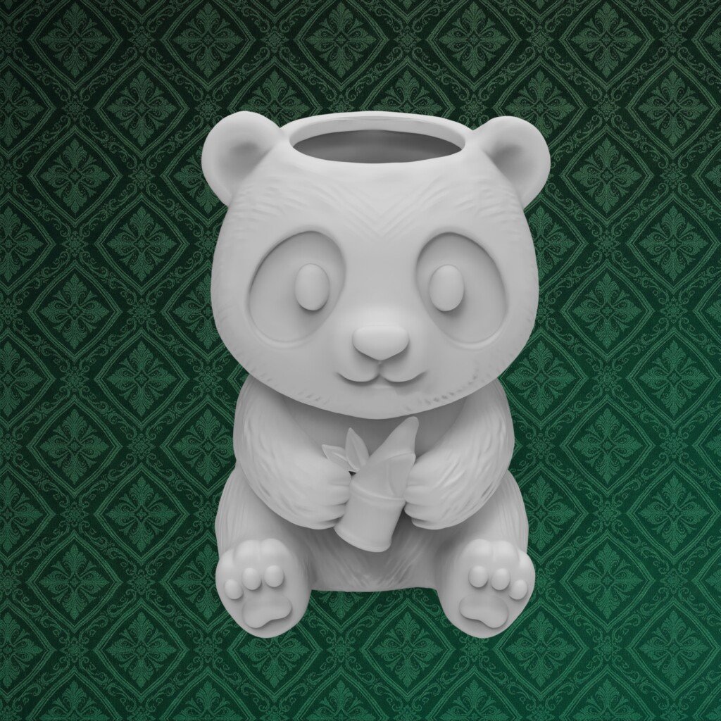 Chibi Panda Desk Organizer 5 front.29