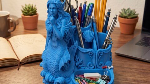 Mermaid Desk Organizer 1 mermaid
