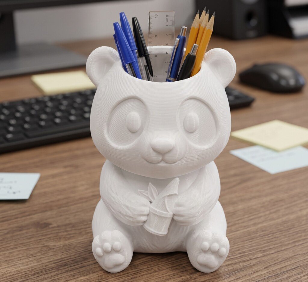 Chibi Panda Desk Organizer 1 panda