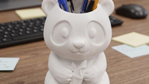 Chibi Panda Desk Organizer 5 panda
