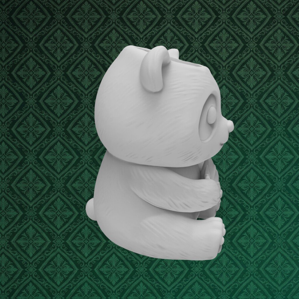 Chibi Panda Desk Organizer 2 side.30