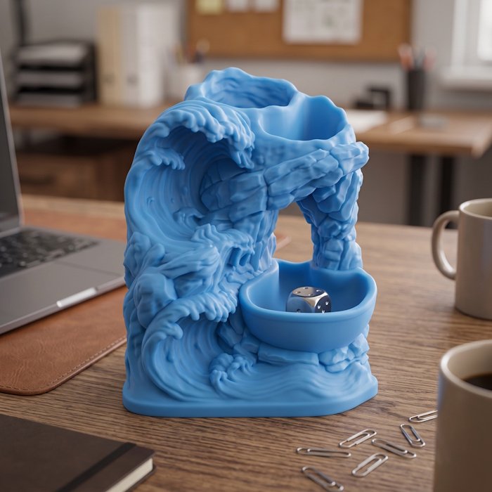 Asiatic Wave Desk Organizer 1 key 113