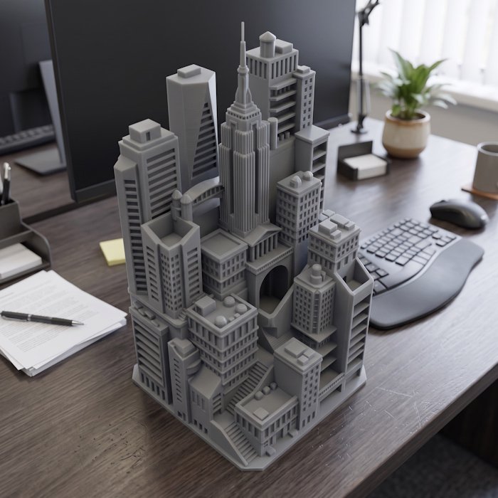 Cityscape Desk Ornament 1 key 125