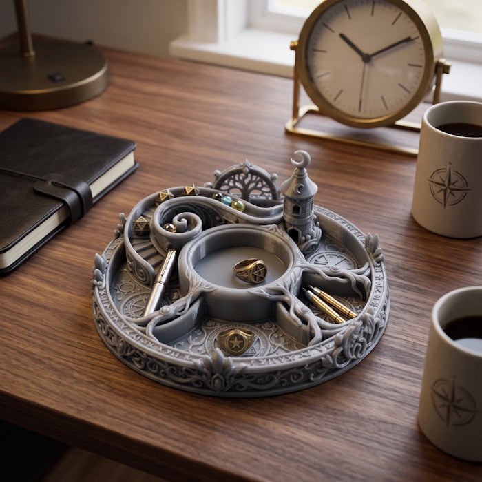 Fantasy Wizard Tower Desk Organizer 1 key 20