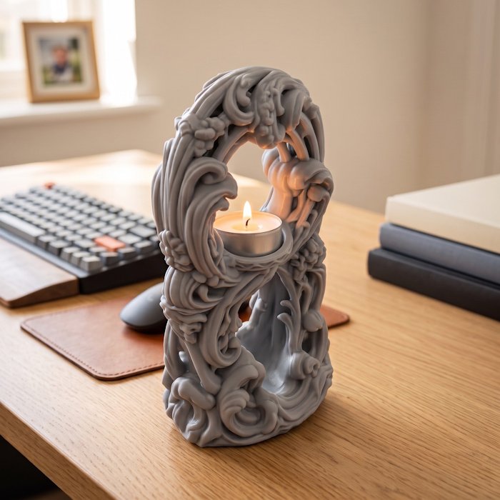 Baroque Tealight Holder 1 key 21