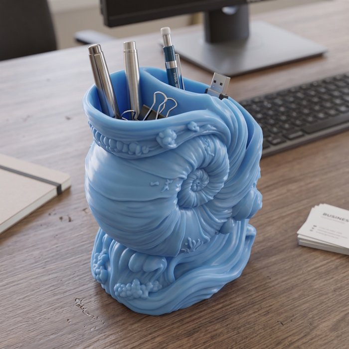 Nautilus Shell Desk Organizer 1 key 36