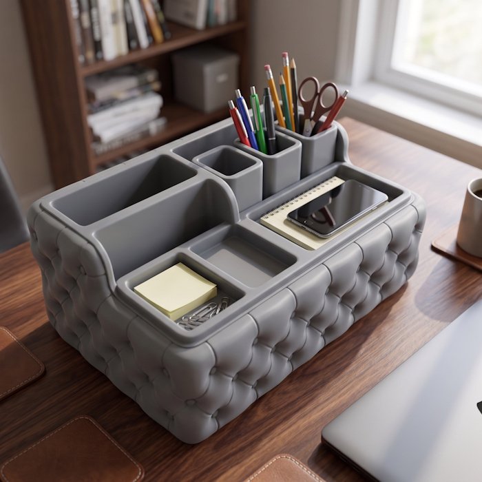 Luxury Tufted Desk Organizer 1 key 41