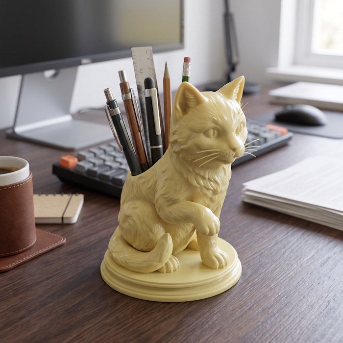 Office Cat Desk Organizer 1 key 77