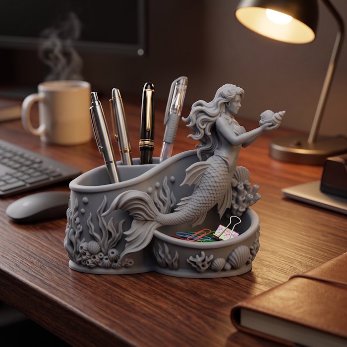 Sea Mermaid Pen Holder 1 key 83