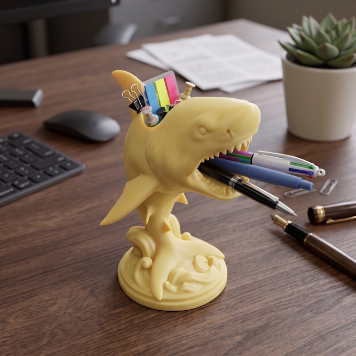Great White Shark Pen Holder 1 key 97