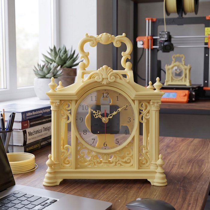 Vintage Carriage Clock Case 1 key0