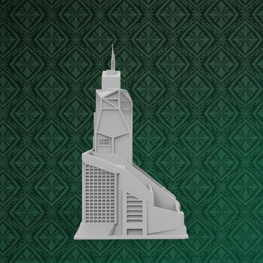 Futuristic Skyscraper Desk Organizer 4 keyshot8.1075