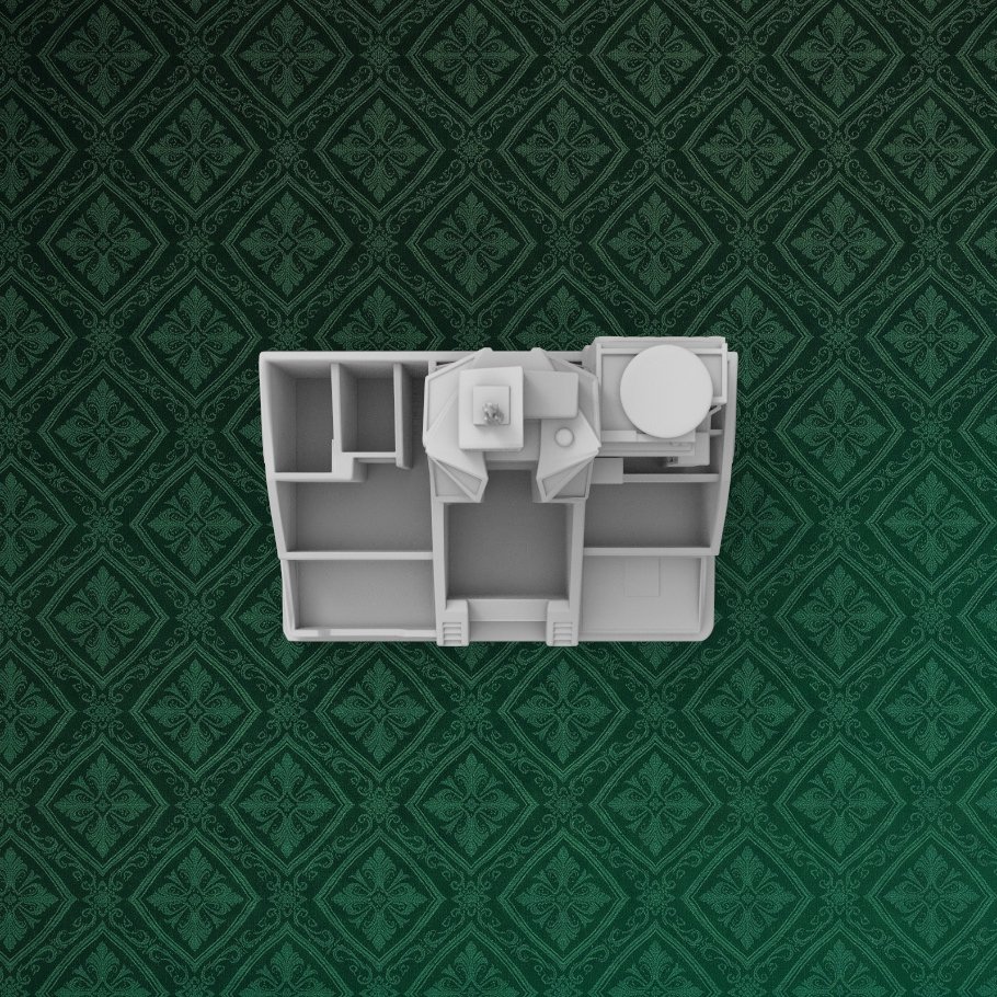 Futuristic Skyscraper Desk Organizer 6 keyshot8.1077