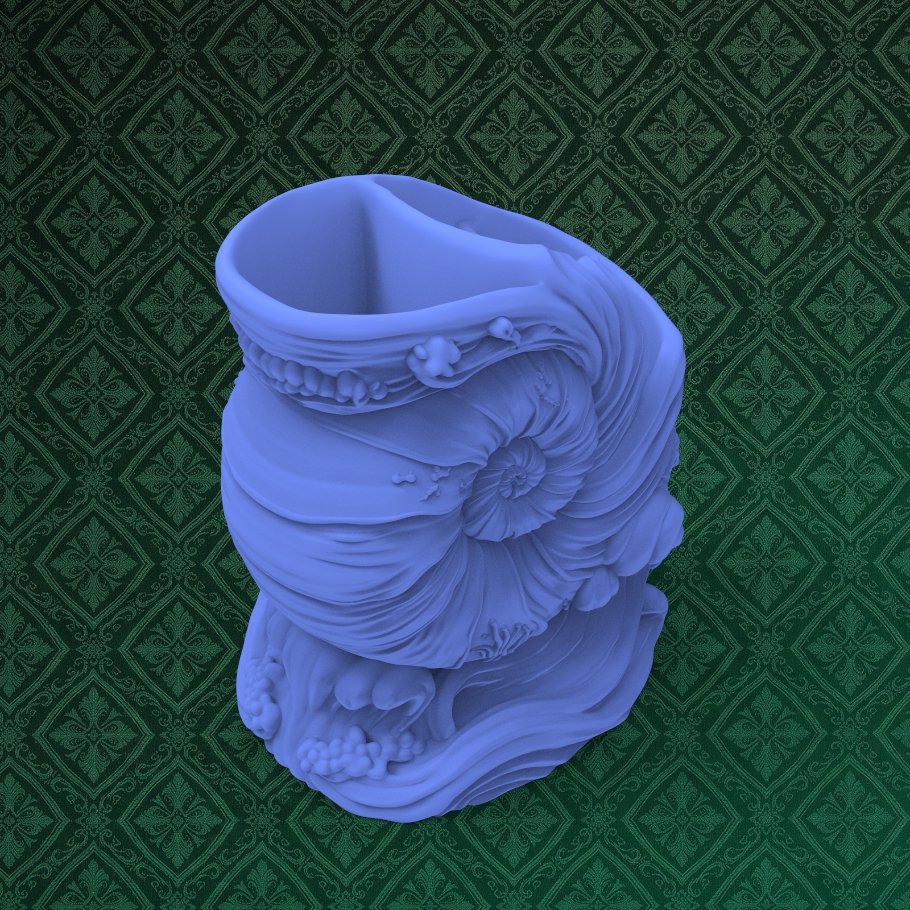 Nautilus Shell Desk Organizer 2 keyshot8.1134