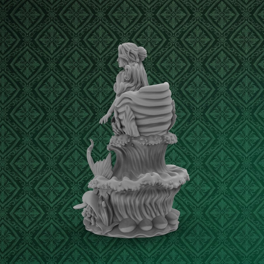 Ocean Mermaid Pen Holder Desk Organizer 5 keyshot8.1178